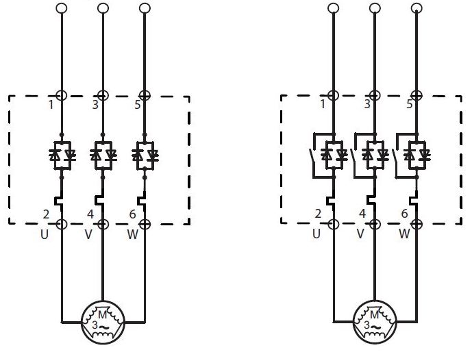 شکل 5 - پیکربندی پشت به پشت SCR (یکسوساز کنترل شده با سیلیکون)