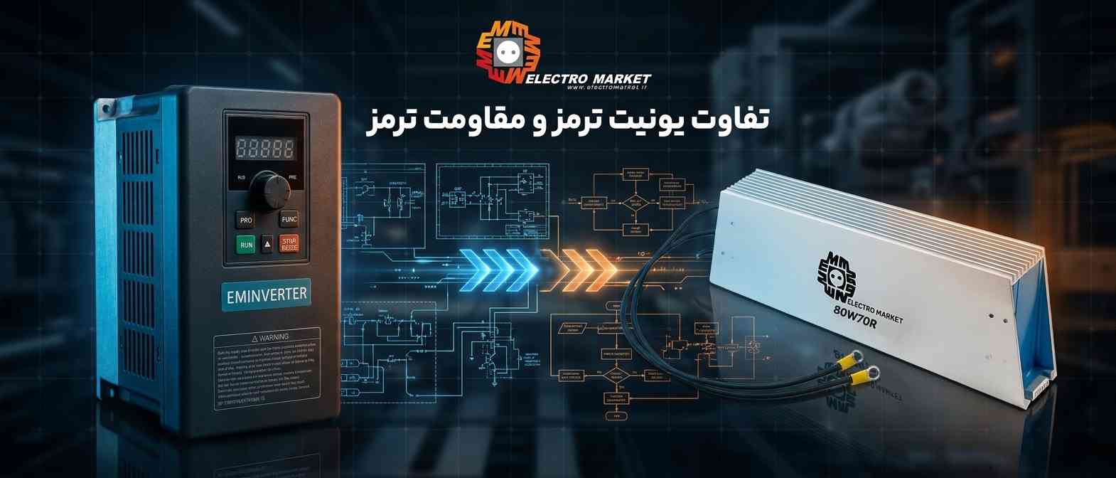 تفاوت عملکرد مقاومت ترمز و چاپر ترمز در درایوهای صنعتی
