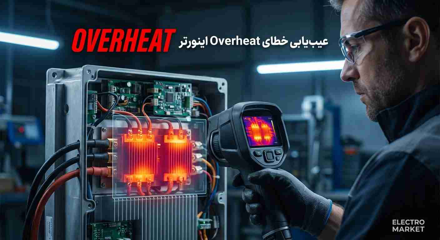 بررسی حرارتی هیت سینک و داغ شدن ماژول IGBT اینورتر در خطای Overheat